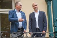 Gemeinsame LogistikPlan Geschäftsführung seit 2022: Stefan Gärtner (li) und Johannes Jähn (re). Foto: Ina Wildführ
